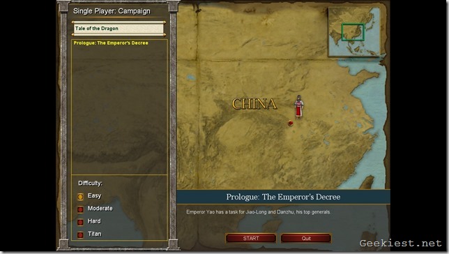 Age of Mythology EX Tale of the Dragon campaign map