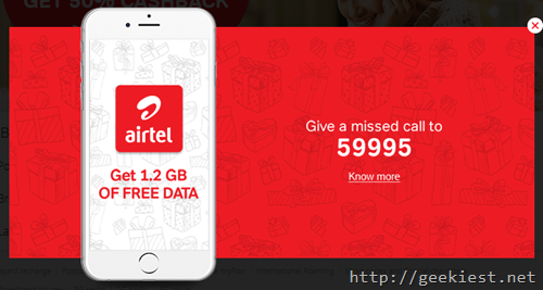 Airtel users can get 1.2 GB of data for FREE