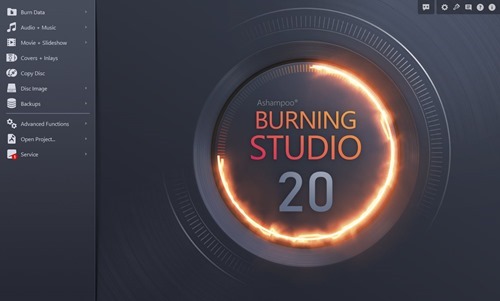 Ashampoo Burning Studio 20 Interface