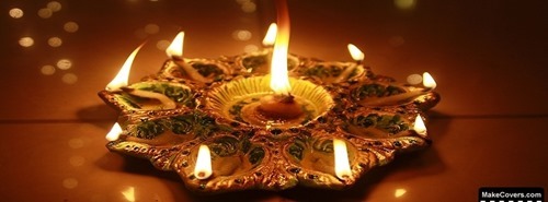 Beautiful Diwali Facebook Cover Photo -01