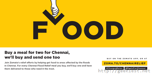 Buy food for Chennai