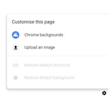 Chrome Uploador select background