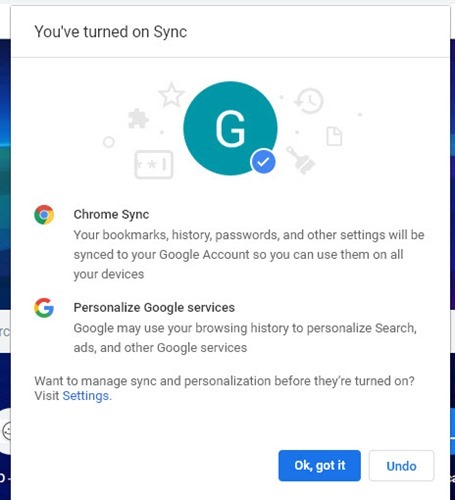 Chrome sync passwords