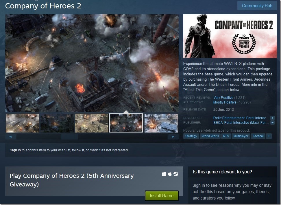 Company of Heroes 2 Giveaway 2