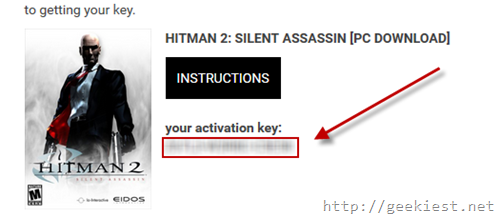 Copy the hitman 2 key