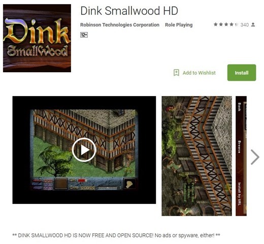 Dink Smallwood HD goes free on Android