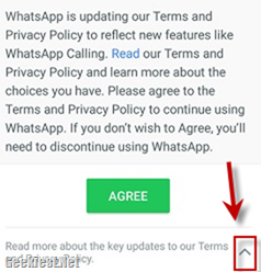 Disable account info sharing whatsapp