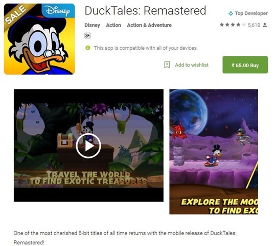 DuckTales Remastered sale