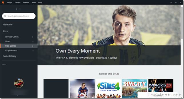 FIFA 17 demo ea origin