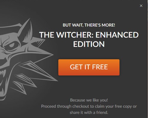 FREE The Witcher Enhanced Edition Game