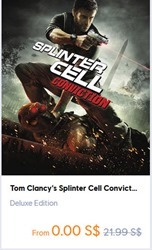 FREE Tom Clancy's Splinter Cell Conviction