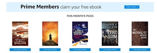 Free eBook for Amazon Prime member