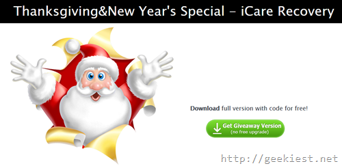 Free iCare Data Recovery Pro Giveaway