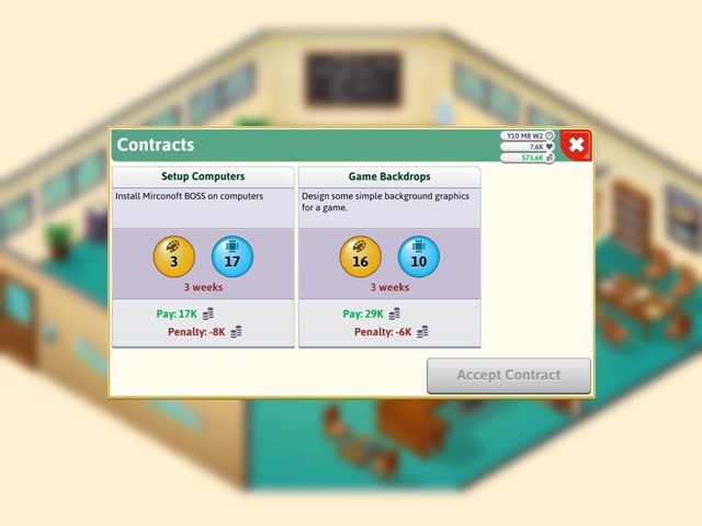 Game Dev Tycoon iOS Contracts