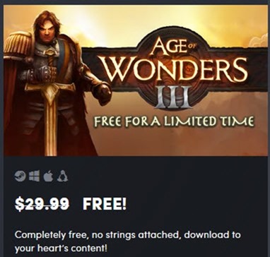 Get Age of Wonders III For FREE–Limited time