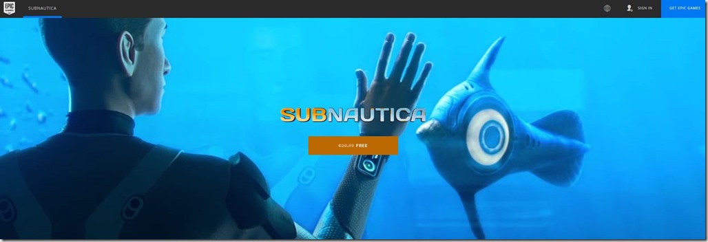 Get Subnautica free from Epic Games 4