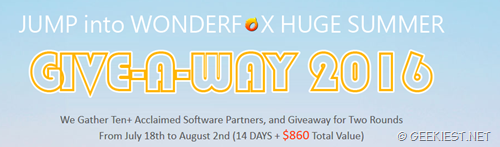 Giveaway of software worth USD860 Total Value