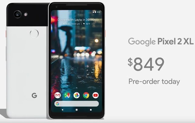 Google Pixel 2 XL price