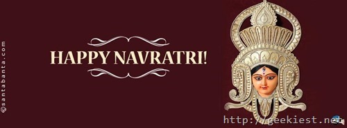 Happy Navaratri Facebook cover photo 5