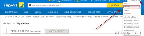 How to get your lost Flipkart invoice again - 1