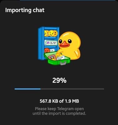 Import WhatsApp Chat History to Telegram