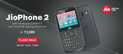 Jio Phone 2 Flash sale today