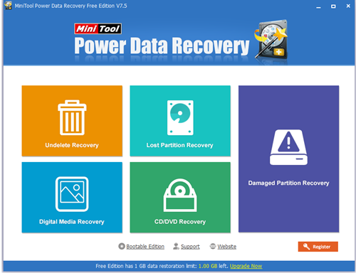 MiniTool Power Data Recovery Free