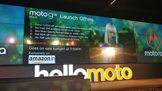 Moto G5s Plus launch offers