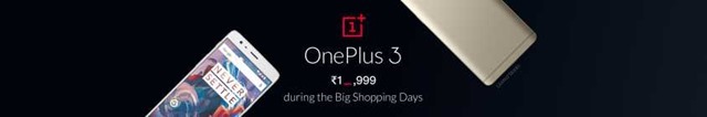 OnePlus 3 Flipkart Rs 19999 sale