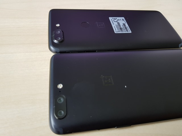 OnePlus 5T leaked real-life photos back panel