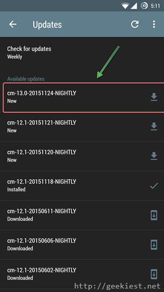 OnePlus One CM 13 Nightly