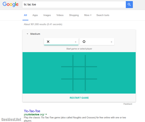 Google Added Solitaire & Tic-Tac-Toe To Search Results