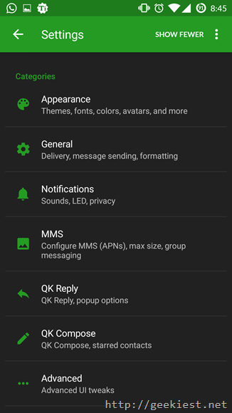 QKSMS Android app Screenshot6