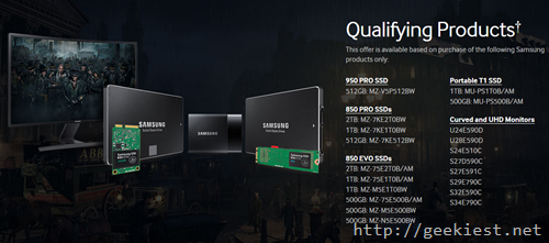 Qualifying Samsung product for FREE assasins creed syndicate
