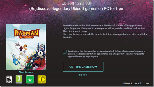 Raymon Origins PC game free