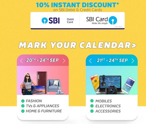 SBI discount Flipkart Sale