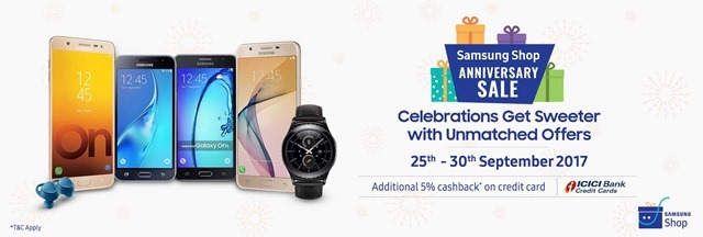 Samsung India Anniversary Sale 2017 deals revealed