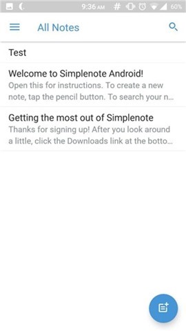 Simplenote android