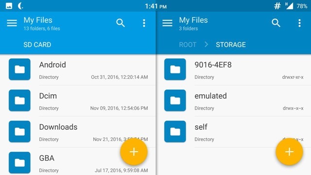 Solid Explorer File Manager dual pane