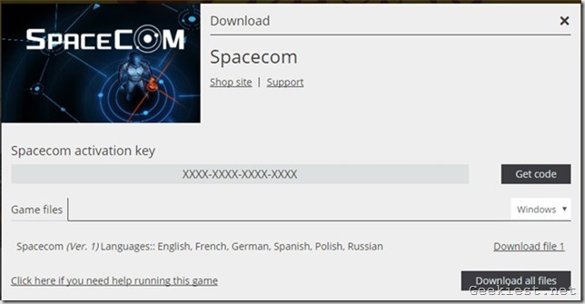 Spacecom free Steam key