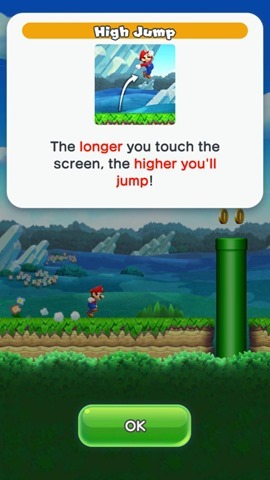 Super Mario Run jump higher