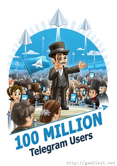 Telegram Crossed 100 million Active users