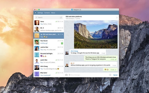 Telegram Desktop application