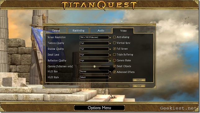 Titan Quest New Settings