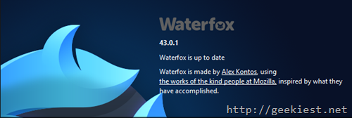Waterfox Browser by Alex Kontos