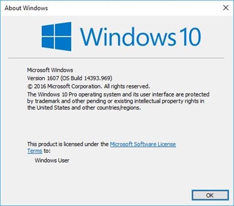 Windows 10 1607 Anniversary Update