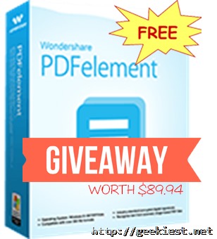 Wondershare PDF element full version license giveaway