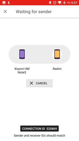 YouTube GO app receive video 6