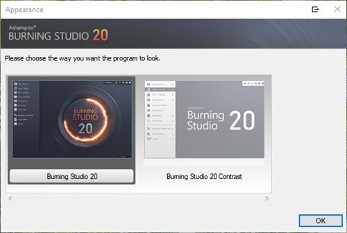 burning studio 20 interface theme