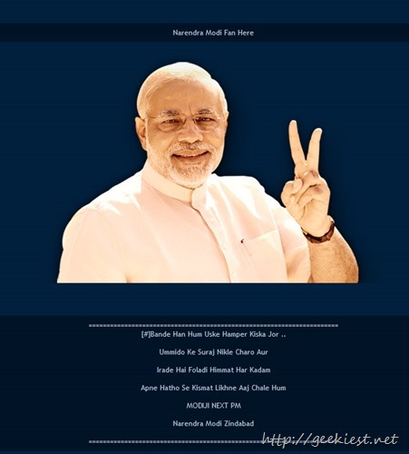 Anti Narendra Modi Websites Hacked